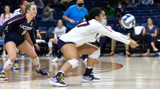 Aset Baker-Falealili digging the ball