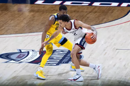 Bouknight dribbling