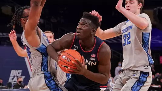 NEW YORK, NY - MARCH 12:  during a Big East Tournament game at Madison Square Garden on March 12, 2021 in New York City. (Photo by Porter Binks/Big East Conference)