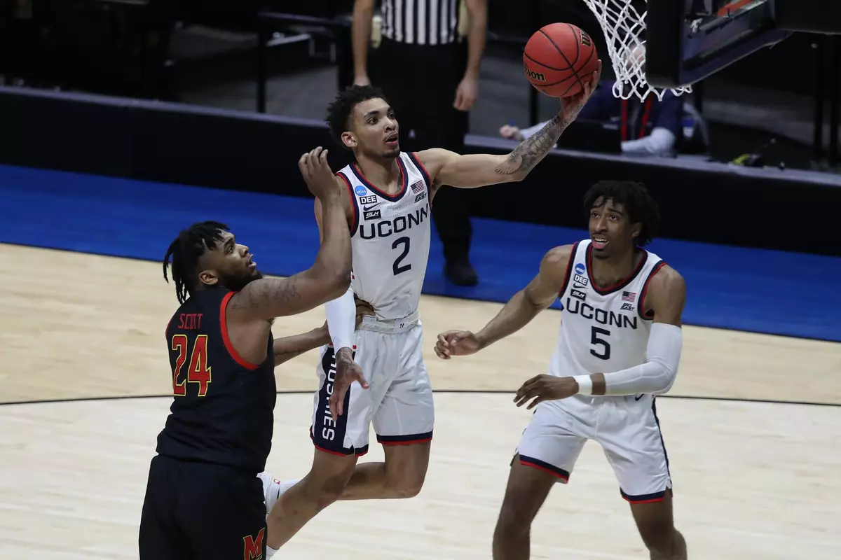 James Bouknight shoots a layup