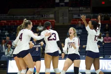 Volleyball Group Celebration