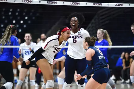 Photo by Mike Orazzi for Claus Multi Media
Creighton University vs UConn during Big East Women’s Volleyball at the Harry A. Gampel Pavillon in Storrs, Conn. on Friday, October 7, 2022.