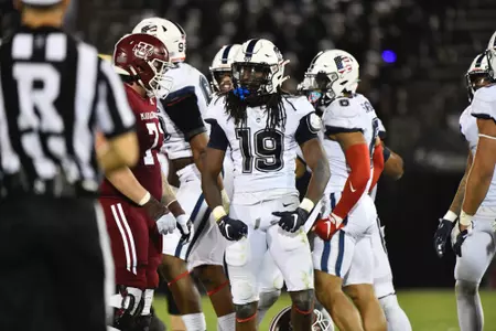 11.4.2022 Photo by Mike OrazziUMass vs UConn College Football at Pratt & Whitney Stadium at Rentschler Field in East Hartford, Conn.