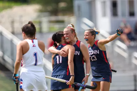 UConn field hockey captured a 2-0 match shortened victory against UMass Lowell in its season opener
