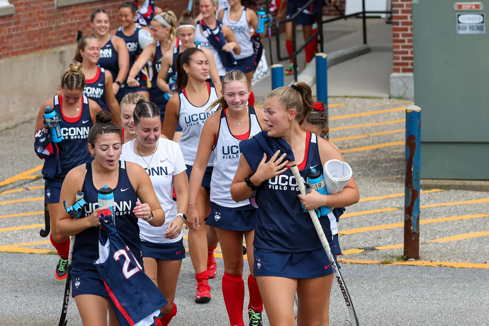 UConn field hockey captured a 2-0 match shortened victory against UMass Lowell in its season opener