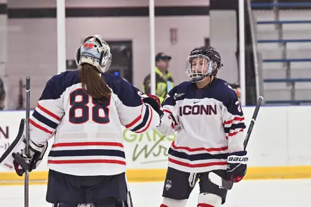 NCAA DI Womens Hockey- 2022 - RIT at UConn, Mark Edward Freitas Ice Forum, Storrs, Connecticut.