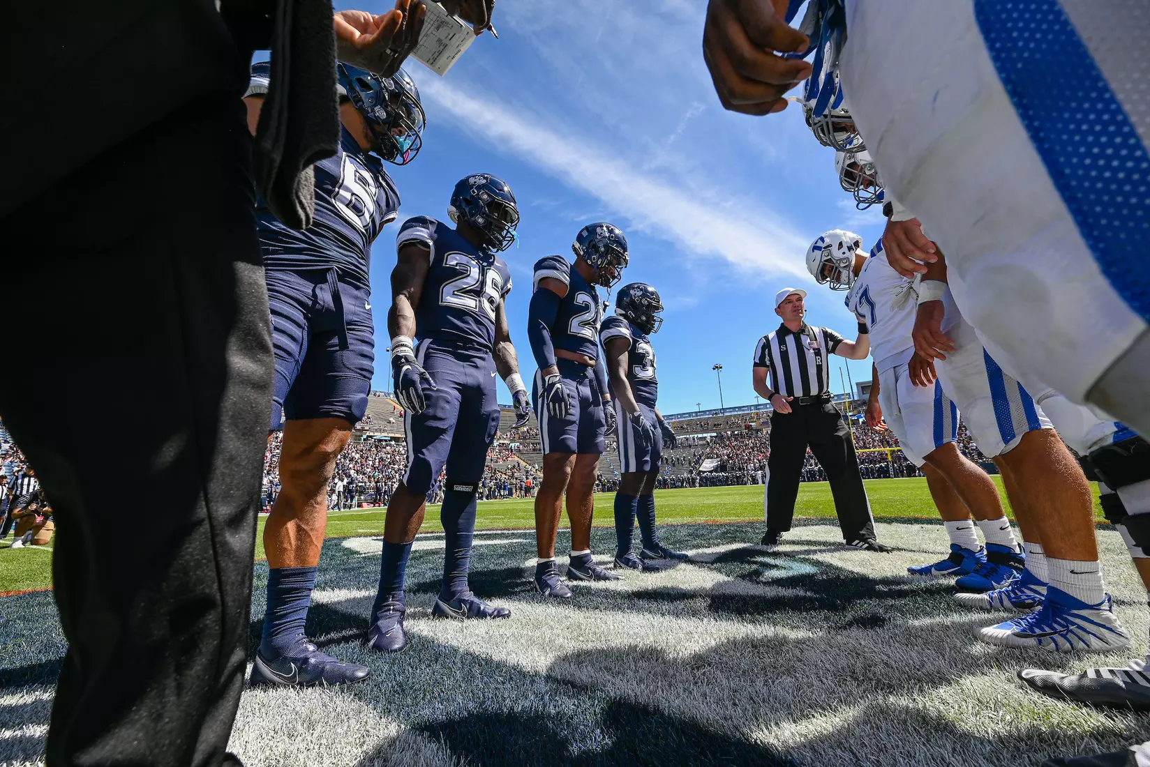 NCAA DI Football- 2022 - CCSU at UConn, Rentschler Field, East Hartford, Connecticut.