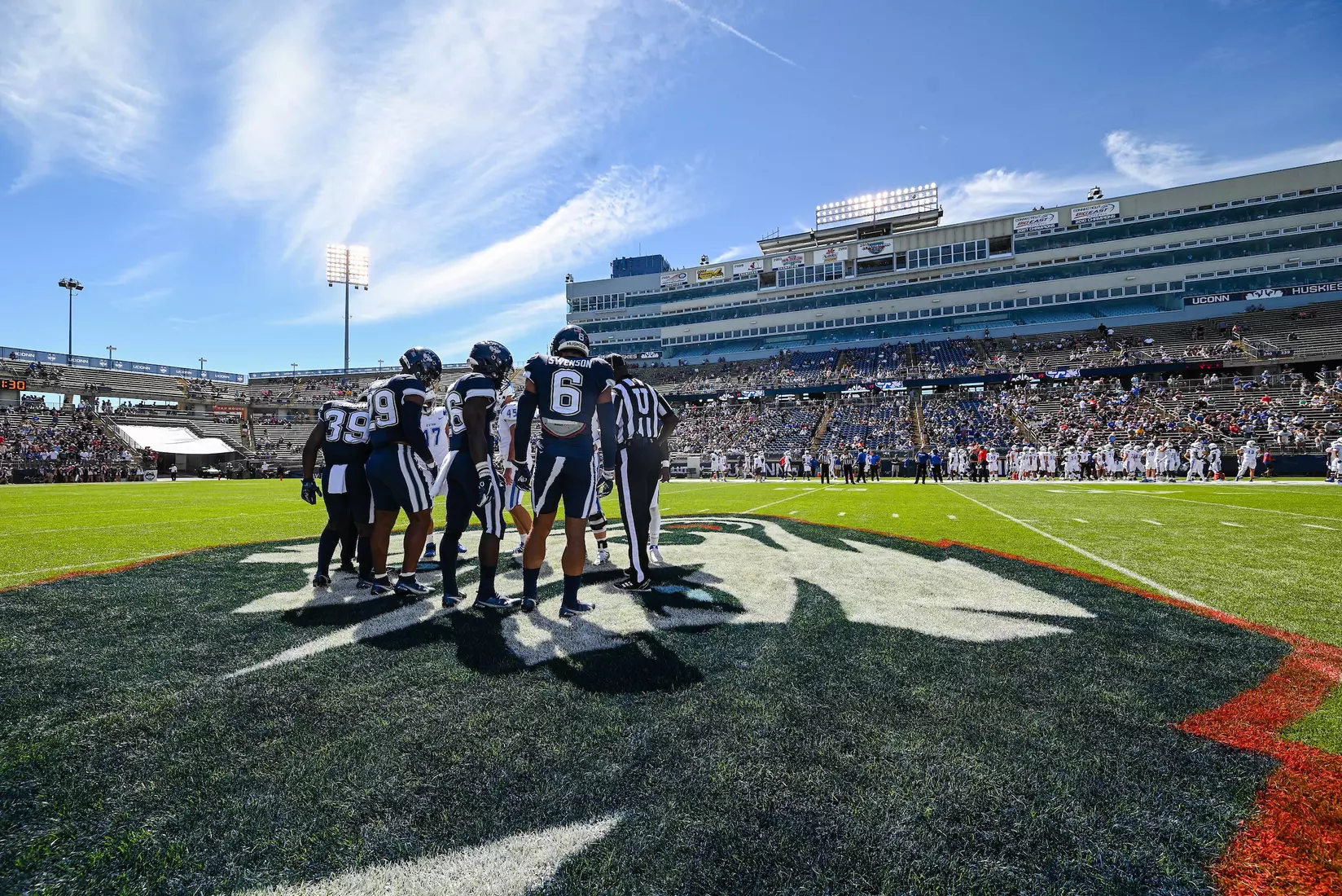 NCAA DI Football- 2022 - CCSU at UConn, Rentschler Field, East Hartford, Connecticut.