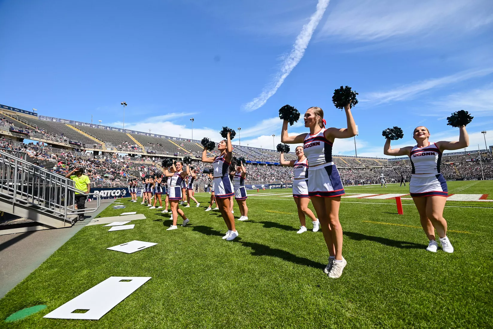 NCAA DI Football- 2022 - CCSU at UConn, Rentschler Field, East Hartford, Connecticut.