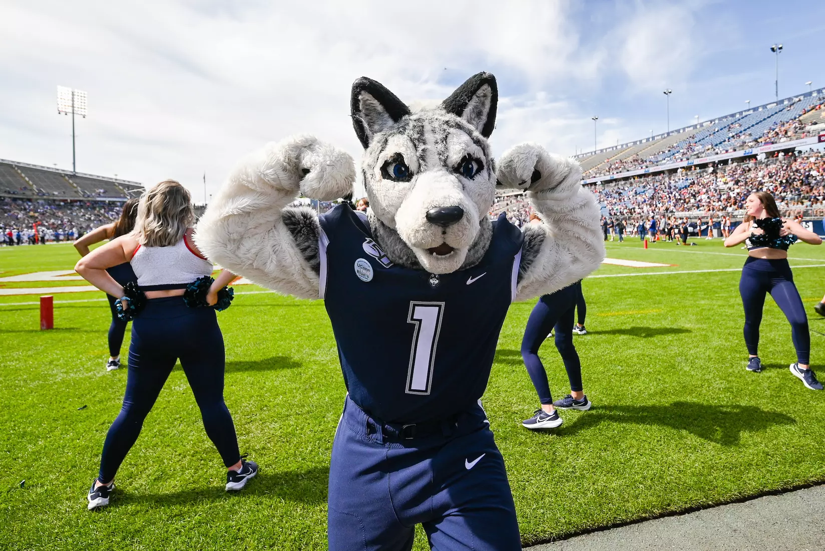 NCAA DI Football- 2022 - CCSU at UConn, Rentschler Field, East Hartford, Connecticut.