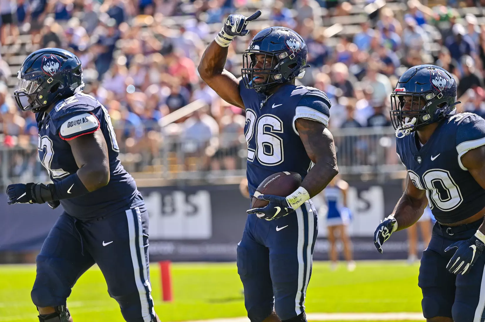 NCAA DI Football- 2022 - CCSU at UConn, Rentschler Field, East Hartford, Connecticut.