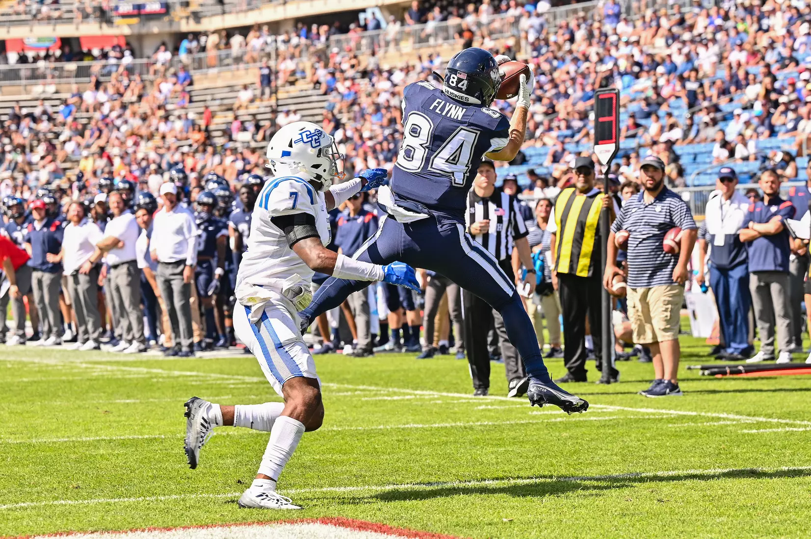NCAA DI Football- 2022 - CCSU at UConn, Rentschler Field, East Hartford, Connecticut.