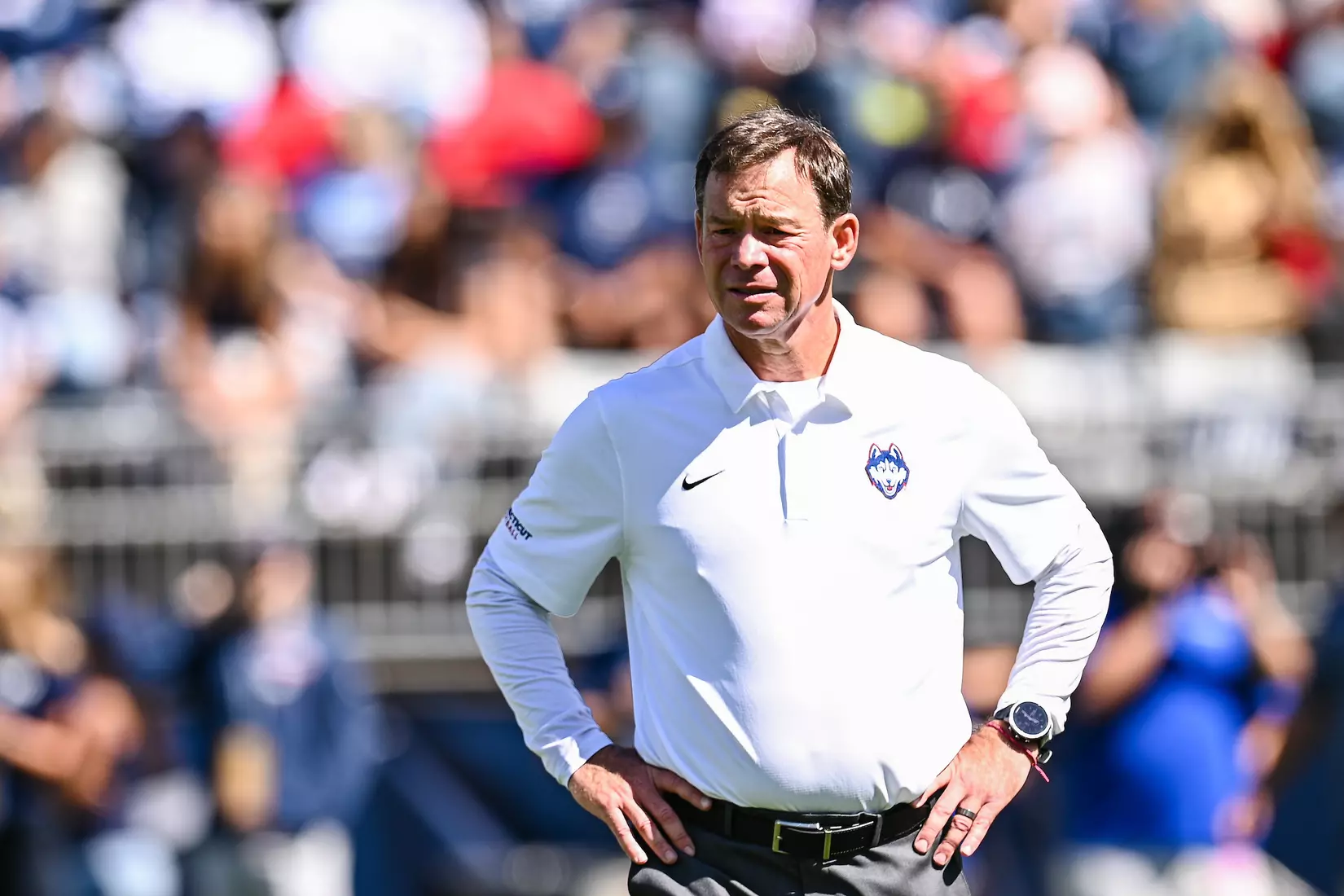 NCAA DI Football- 2022 - CCSU at UConn, Rentschler Field, East Hartford, Connecticut.