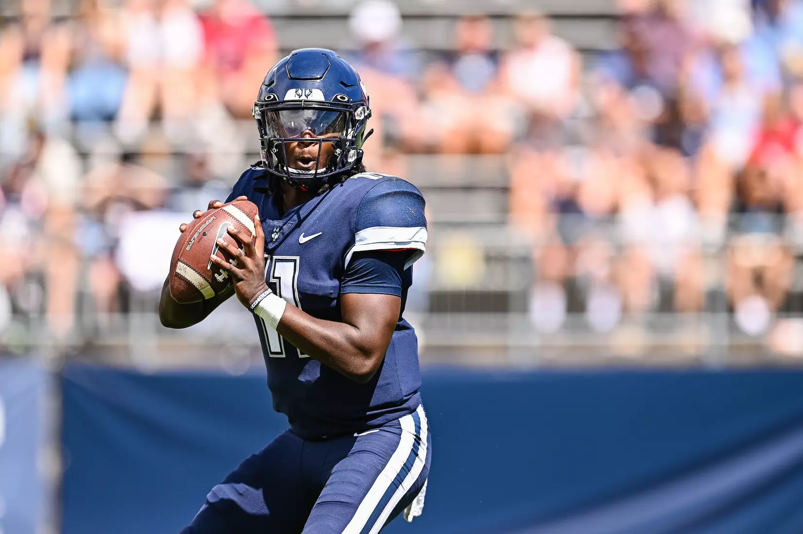 NCAA DI Football- 2022 - CCSU at UConn, Rentschler Field, East Hartford, Connecticut.
