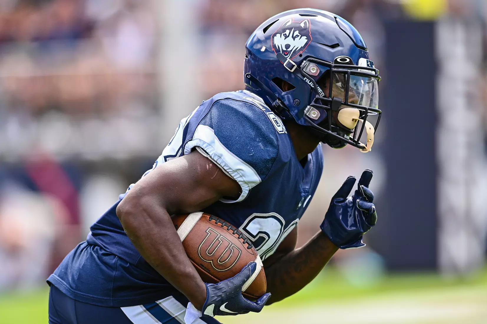 NCAA DI Football- 2022 - CCSU at UConn, Rentschler Field, East Hartford, Connecticut.
