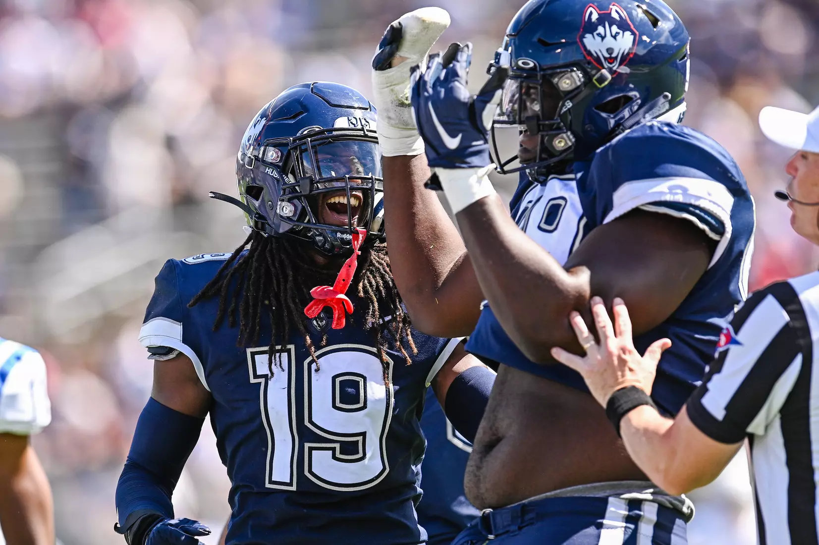 NCAA DI Football- 2022 - CCSU at UConn, Rentschler Field, East Hartford, Connecticut.
