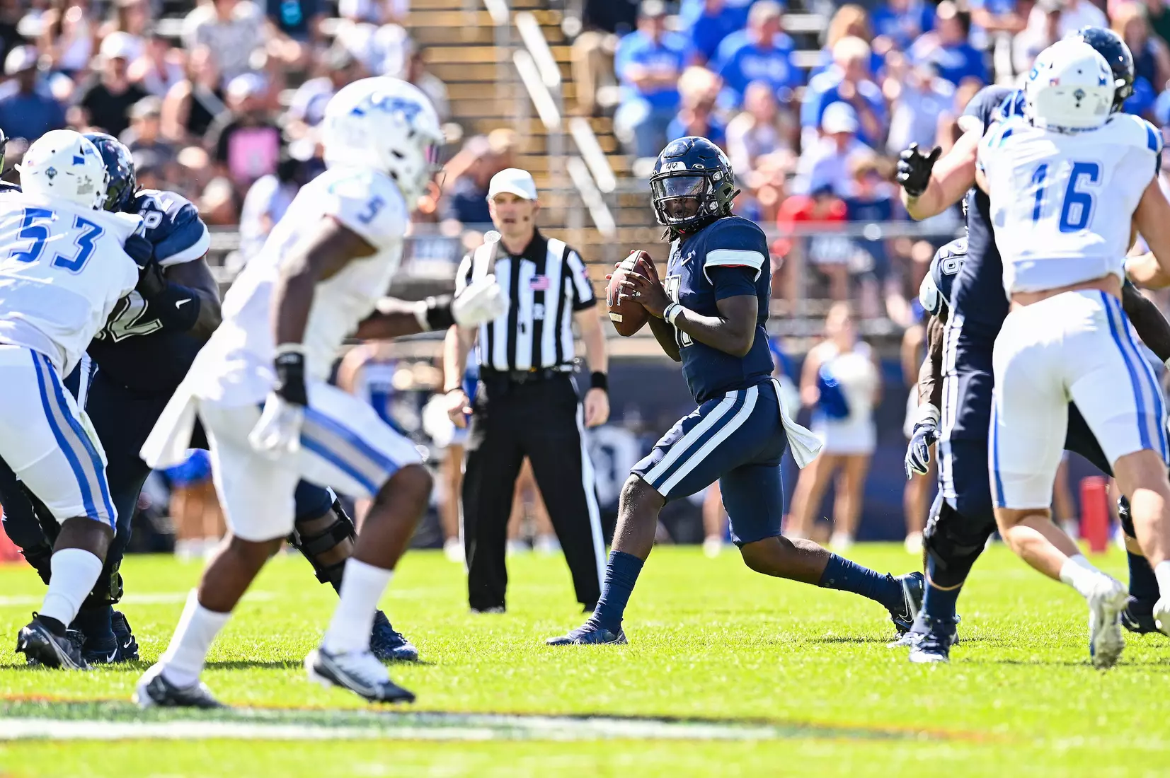 NCAA DI Football- 2022 - CCSU at UConn, Rentschler Field, East Hartford, Connecticut.