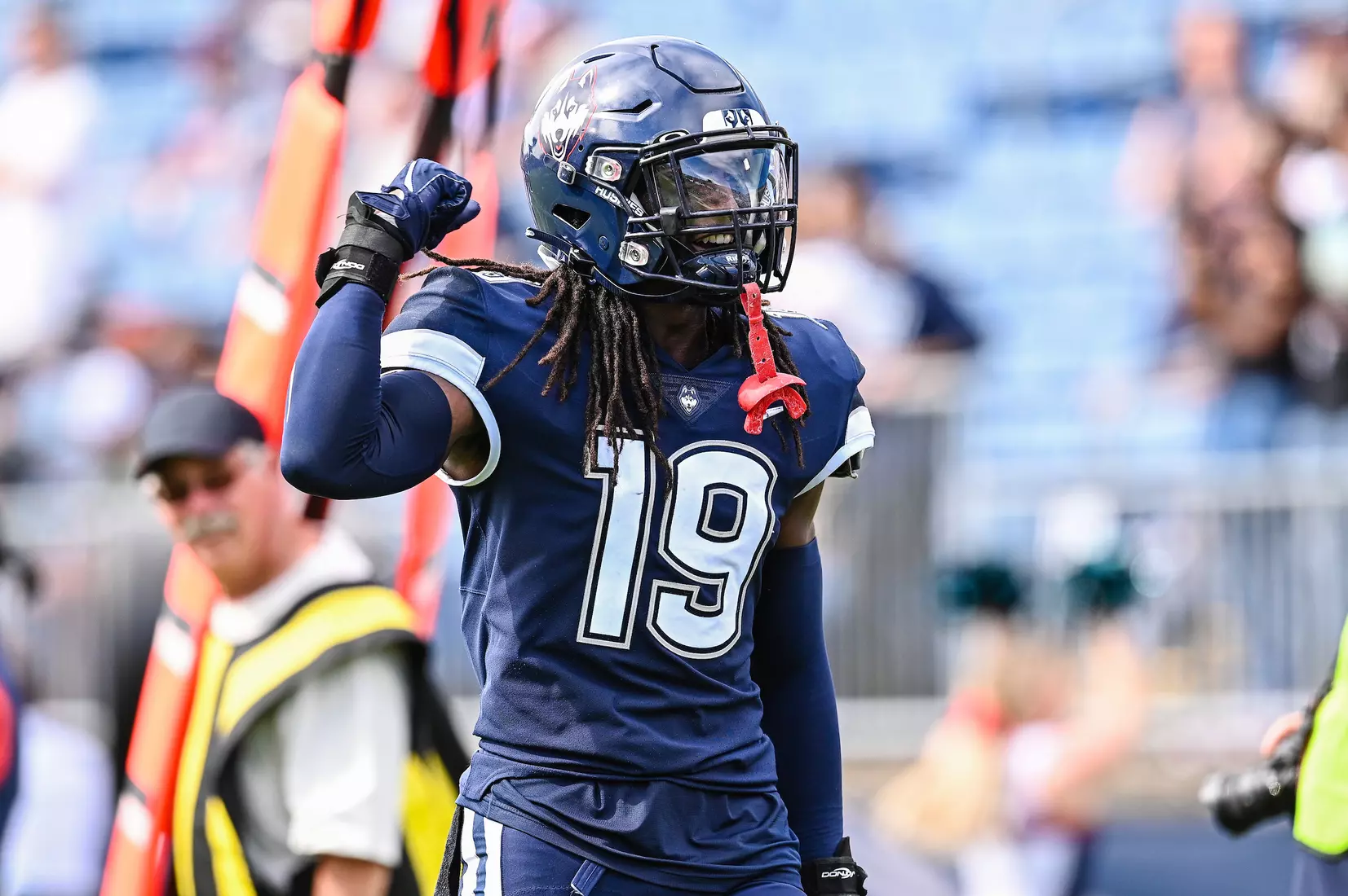 NCAA DI Football- 2022 - CCSU at UConn, Rentschler Field, East Hartford, Connecticut.
