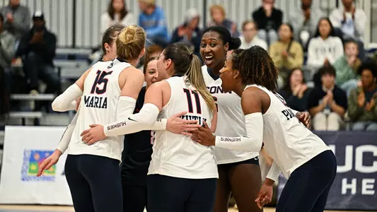 NCAA DI Womens Volleyball - 2023 - Creighton at UConn, UConn Volleyball Center, Storrs, Connecticut.