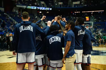 UConn huddle vs. MVSU