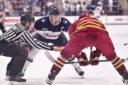 NCAA DI Men’s Hockey - 2023 - Boston College at UConn, Toscano Family Ice Forum, Storrs, Connecticut.