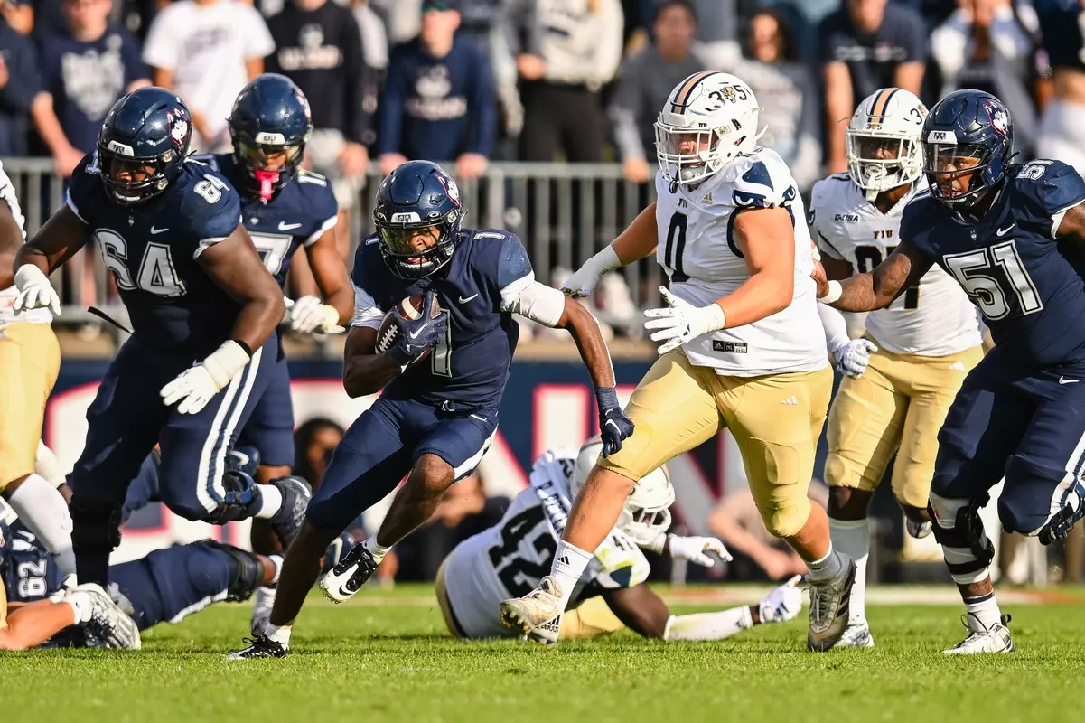 NCAA DI Football- 2023 - FIU at UConn, Rentschler Field, East Hartford, Connecticut.