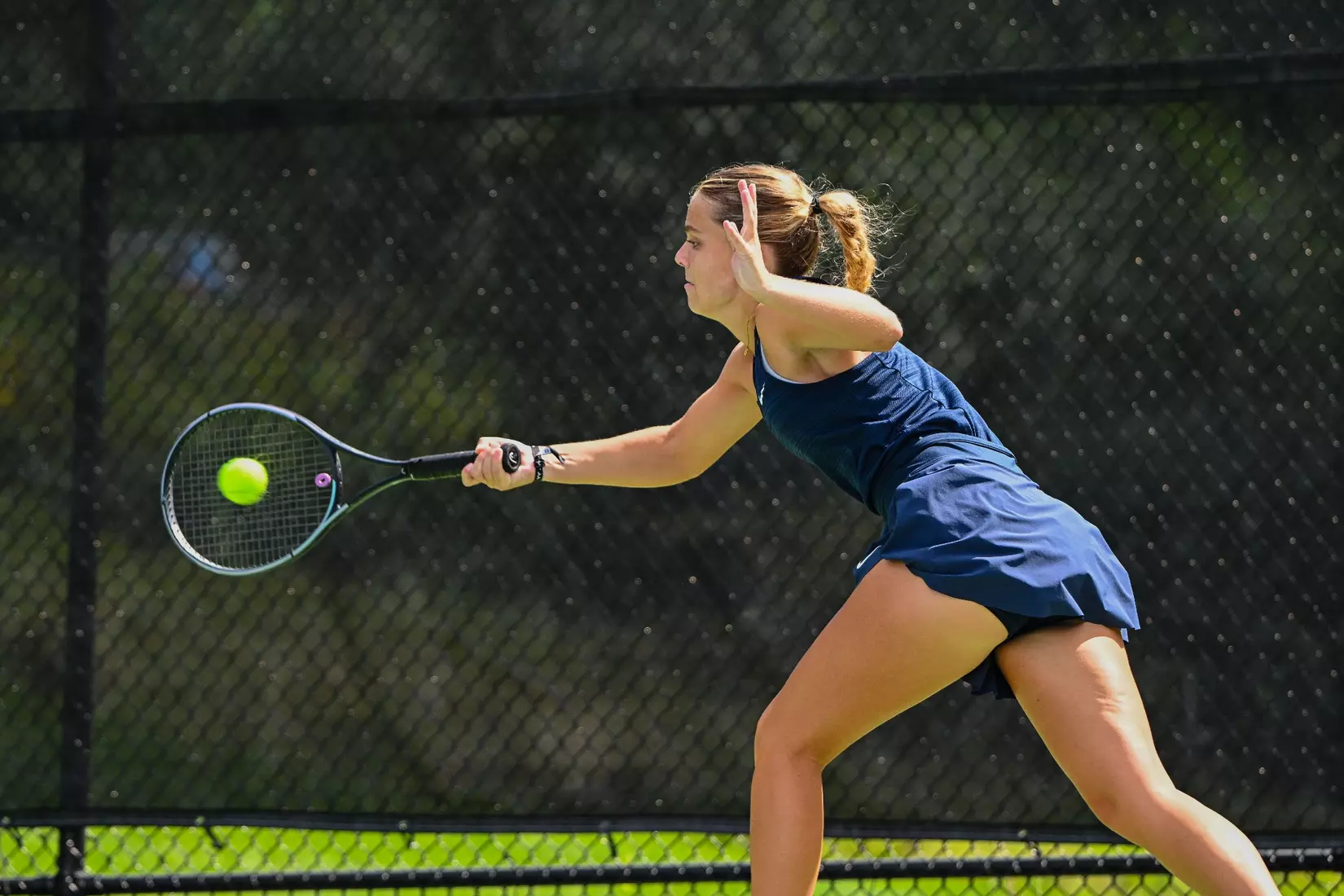 NCAA DI Womens Tennis - 2023 - Bryant vs UConn, UConn Tennis Courts, Storrs, Connecticut.