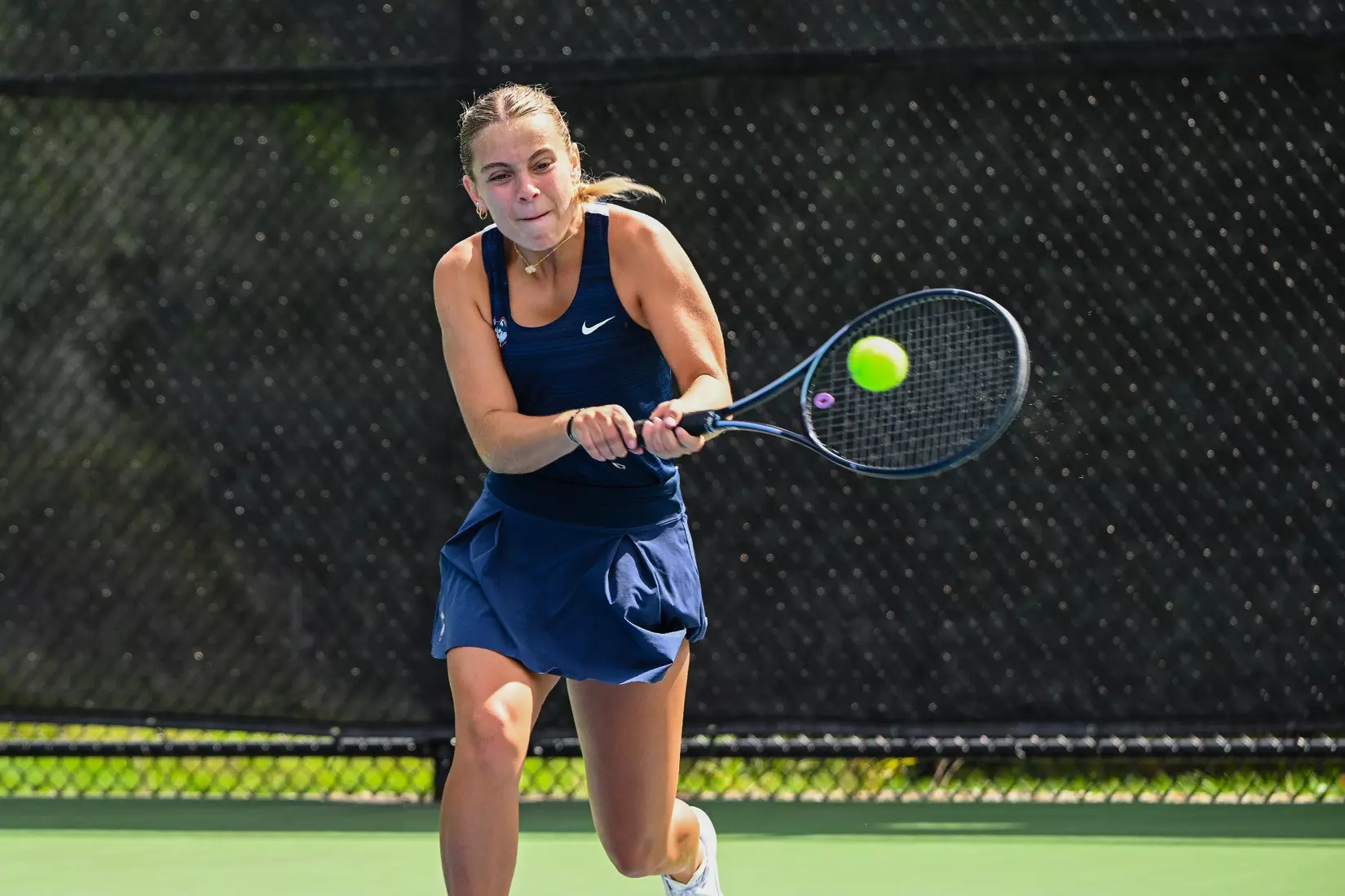 NCAA DI Womens Tennis - 2023 - Bryant vs UConn, UConn Tennis Courts, Storrs, Connecticut.
