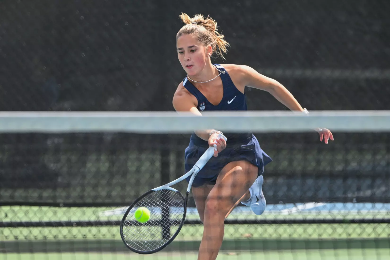 NCAA DI Womens Tennis - 2023 - Bryant vs UConn, UConn Tennis Courts, Storrs, Connecticut.
