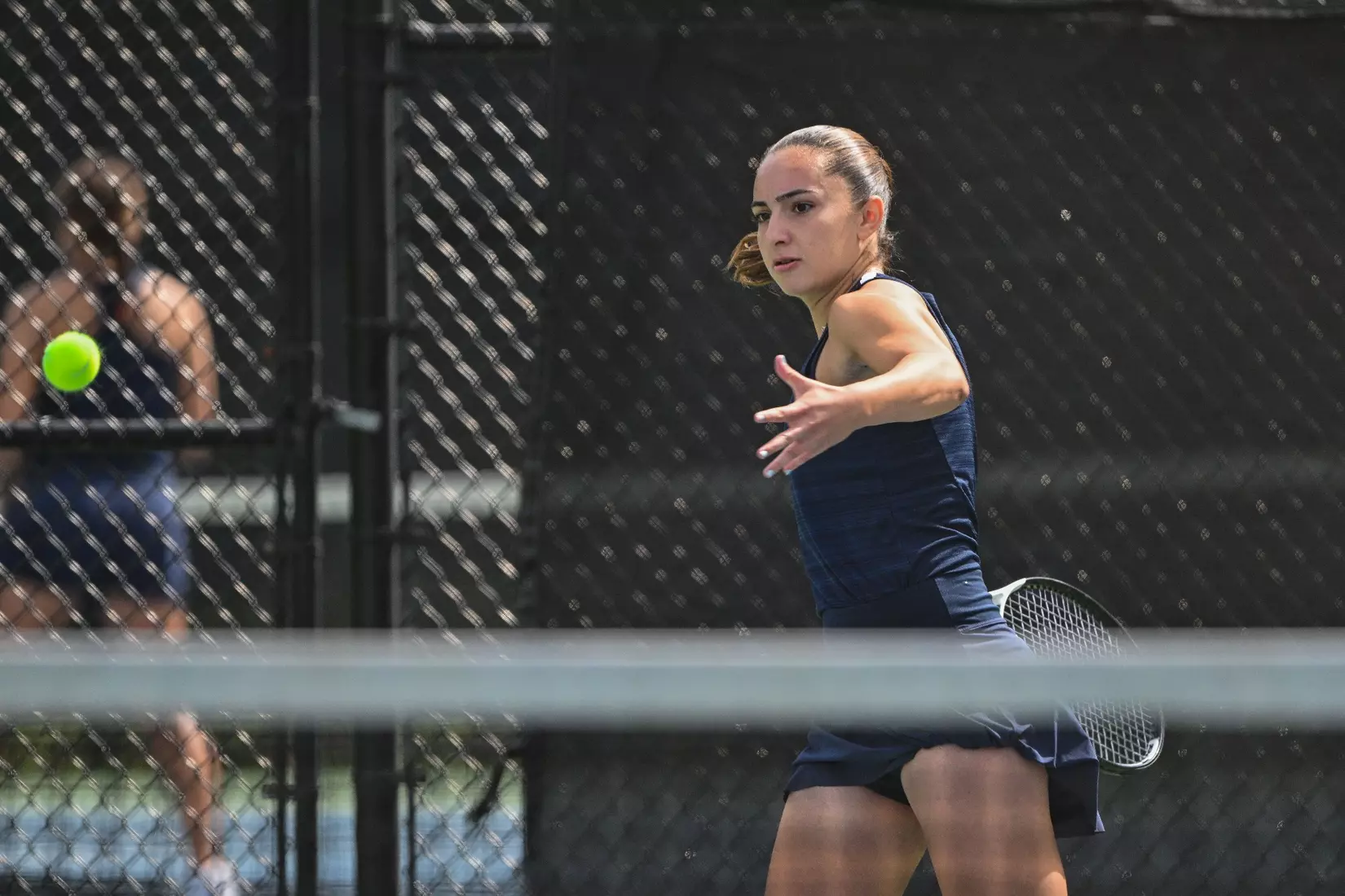 NCAA DI Womens Tennis - 2023 - Bryant vs UConn, UConn Tennis Courts, Storrs, Connecticut.