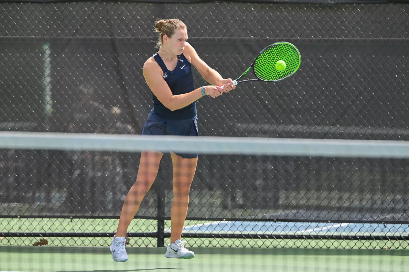 NCAA DI Womens Tennis - 2023 - Bryant vs UConn, UConn Tennis Courts, Storrs, Connecticut.