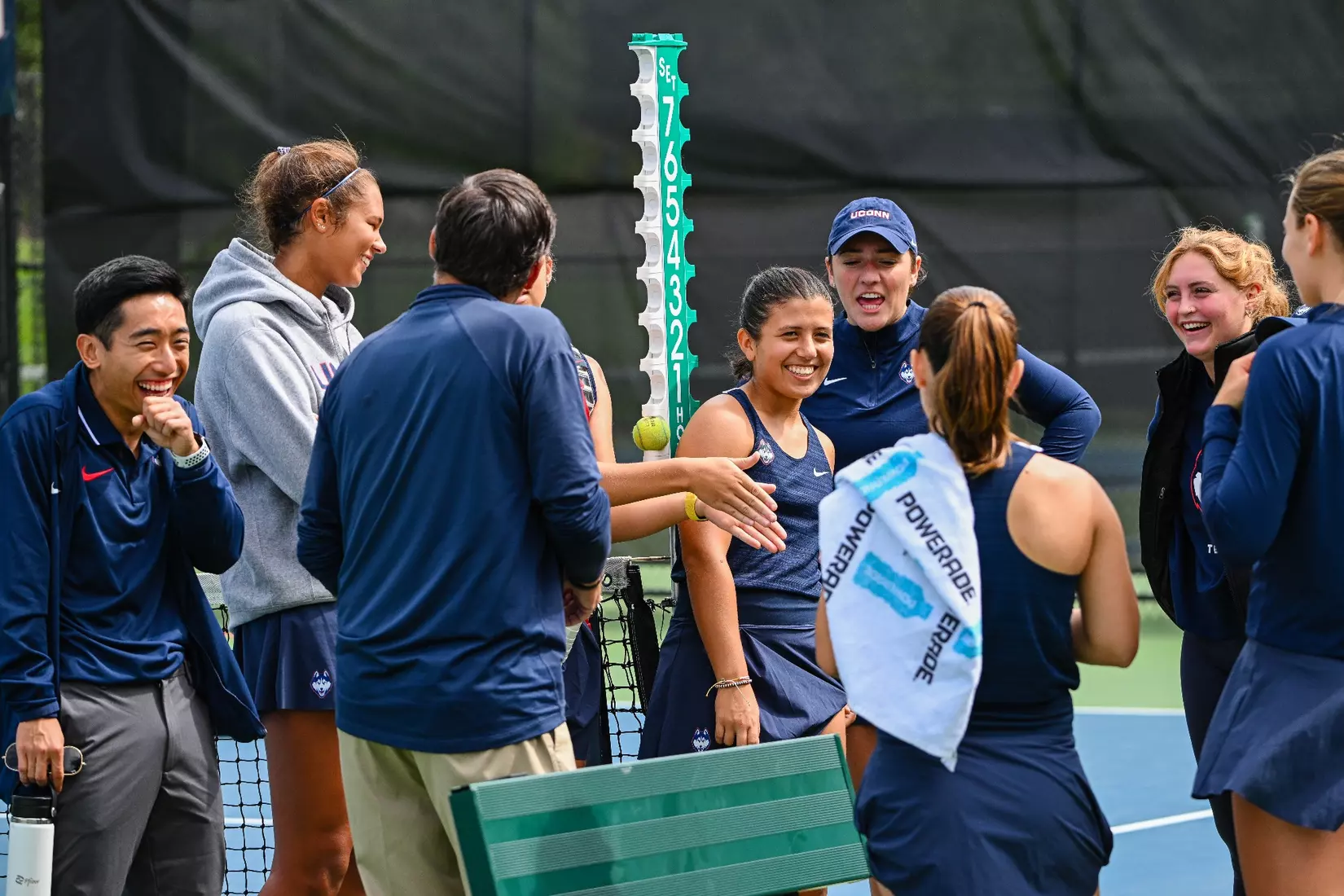 NCAA DI Womens Tennis - 2023 - Bryant vs UConn, UConn Tennis Courts, Storrs, Connecticut.