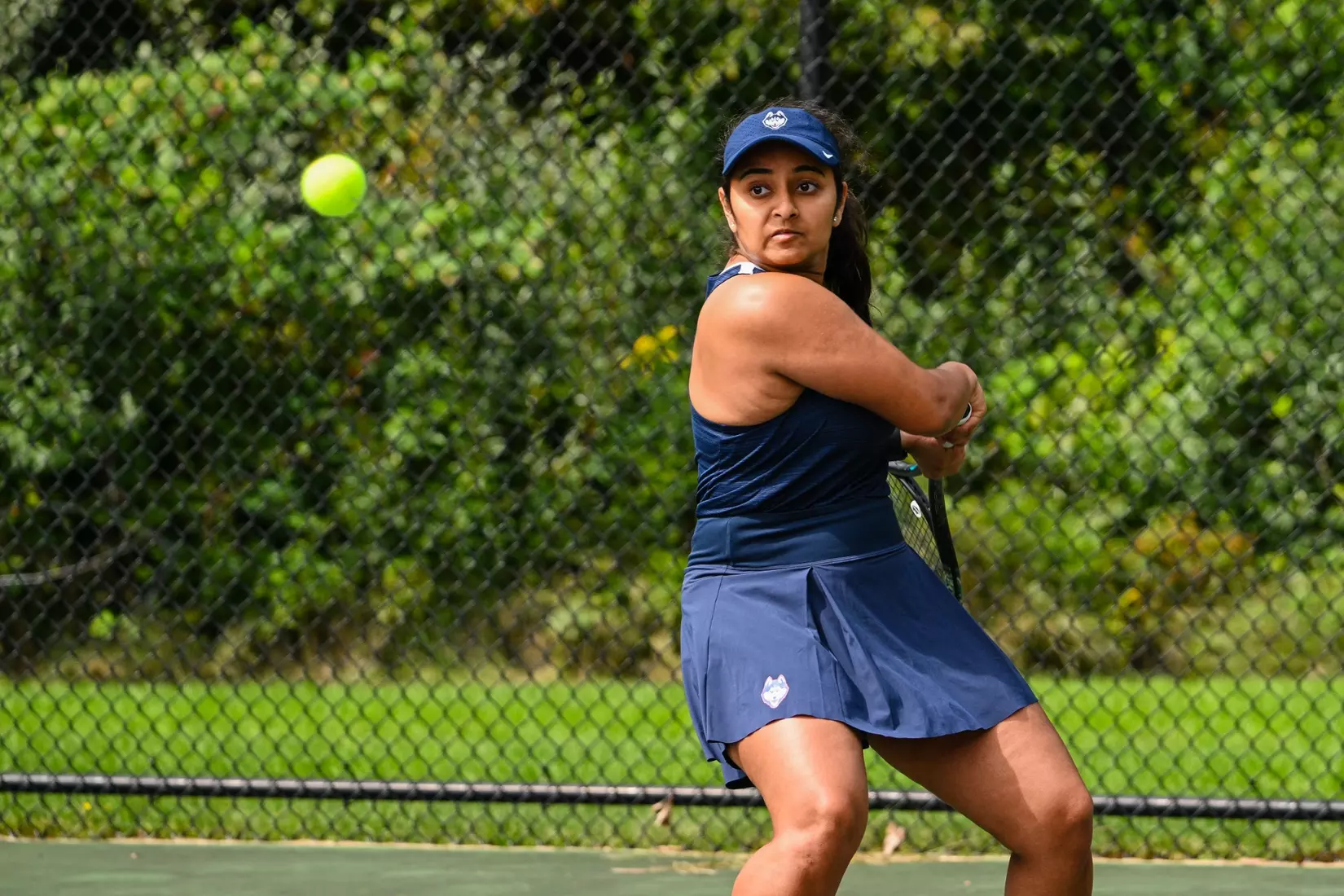 NCAA DI Womens Tennis - 2023 - Bryant vs UConn, UConn Tennis Courts, Storrs, Connecticut.