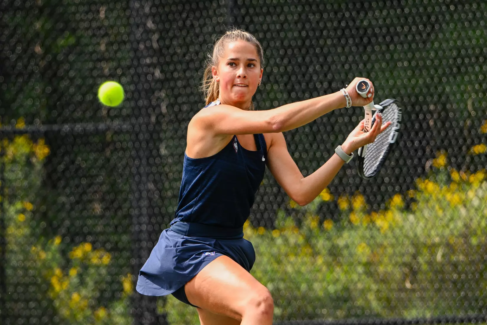 NCAA DI Womens Tennis - 2023 - Bryant vs UConn, UConn Tennis Courts, Storrs, Connecticut.