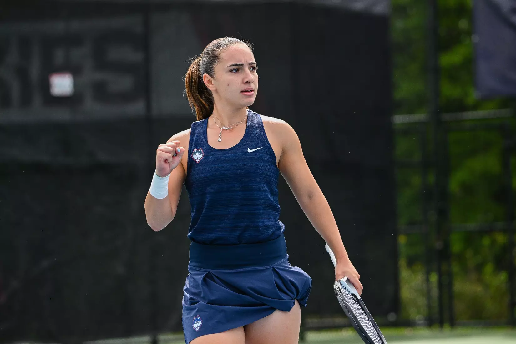 NCAA DI Womens Tennis - 2023 - Bryant vs UConn, UConn Tennis Courts, Storrs, Connecticut.