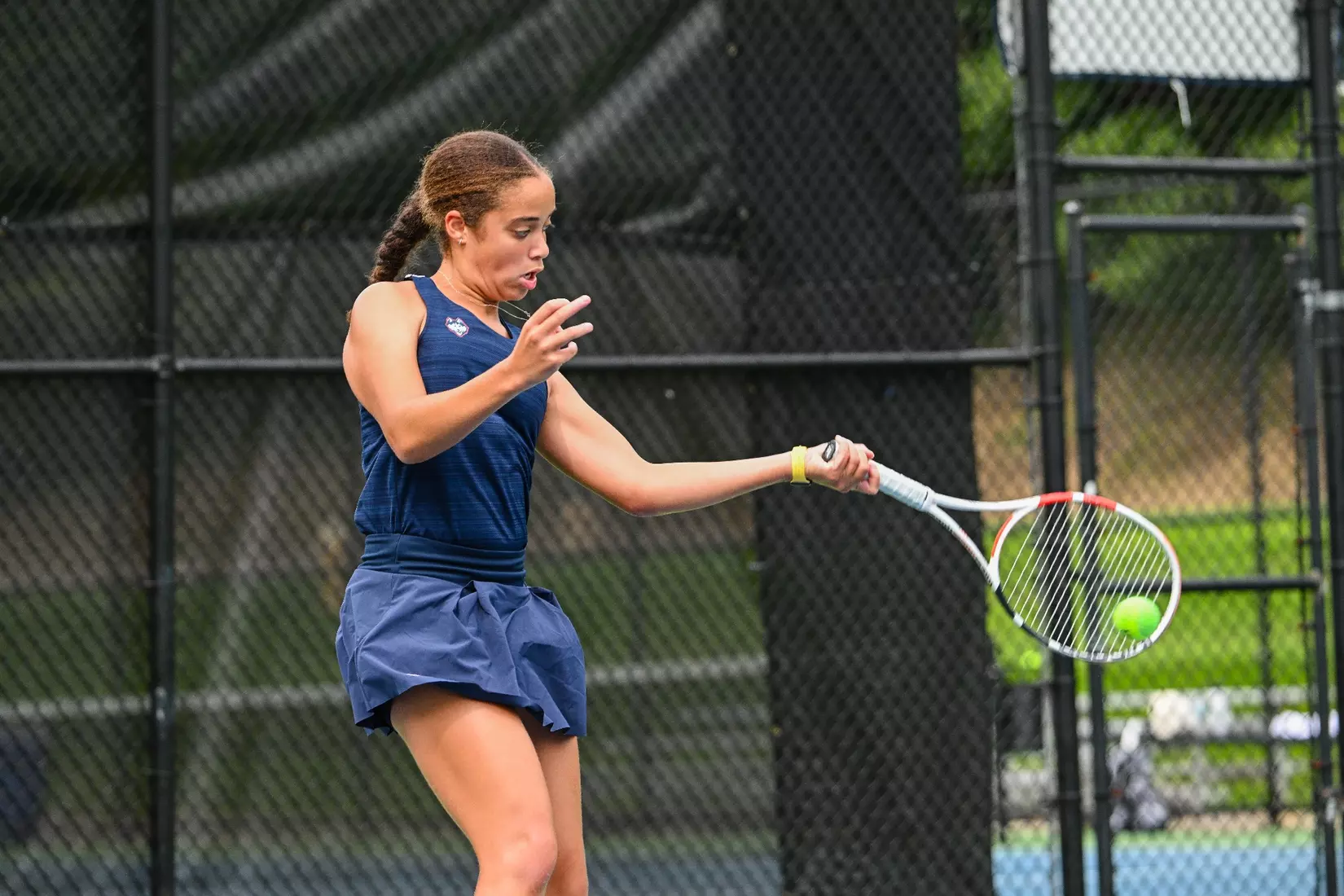 NCAA DI Womens Tennis - 2023 - Bryant vs UConn, UConn Tennis Courts, Storrs, Connecticut.