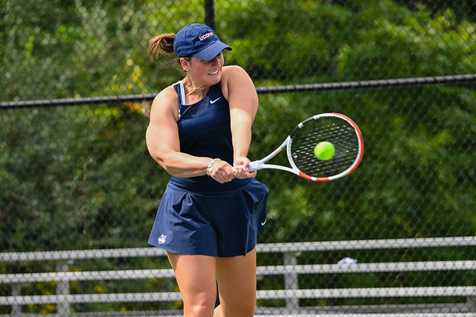 NCAA DI Womens Tennis - 2023 - Bryant vs UConn, UConn Tennis Courts, Storrs, Connecticut.