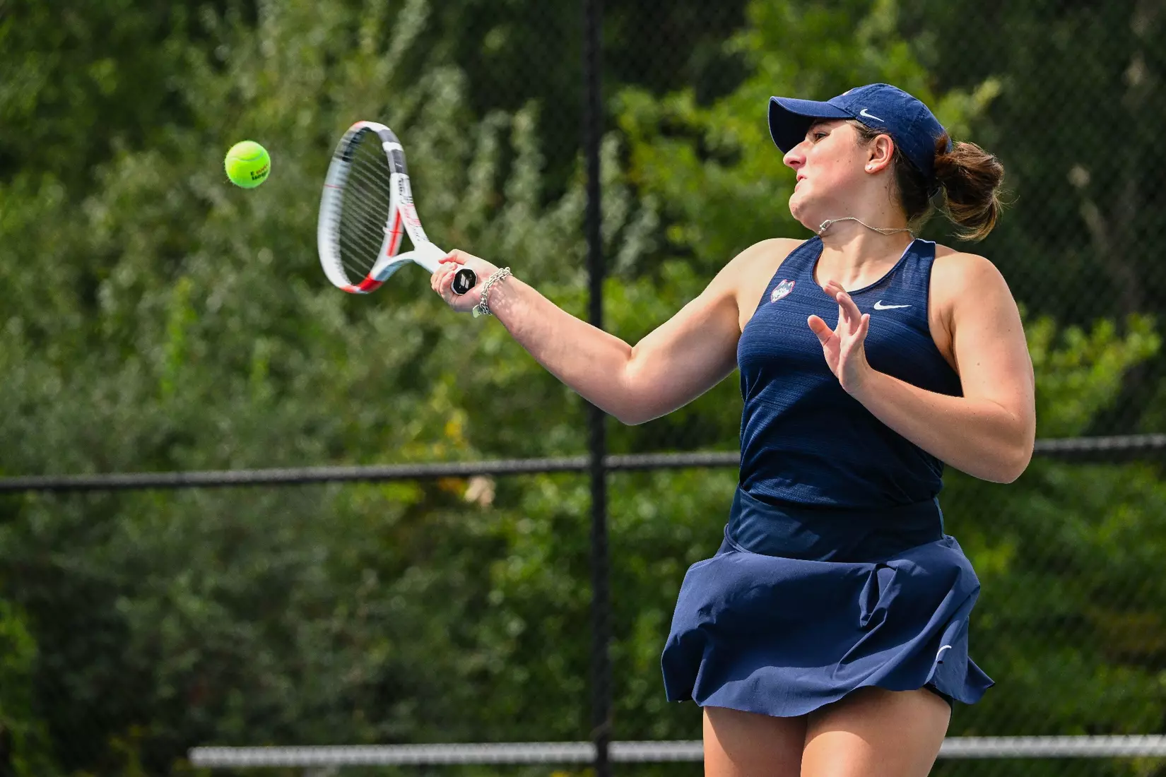 NCAA DI Womens Tennis - 2023 - Bryant vs UConn, UConn Tennis Courts, Storrs, Connecticut.