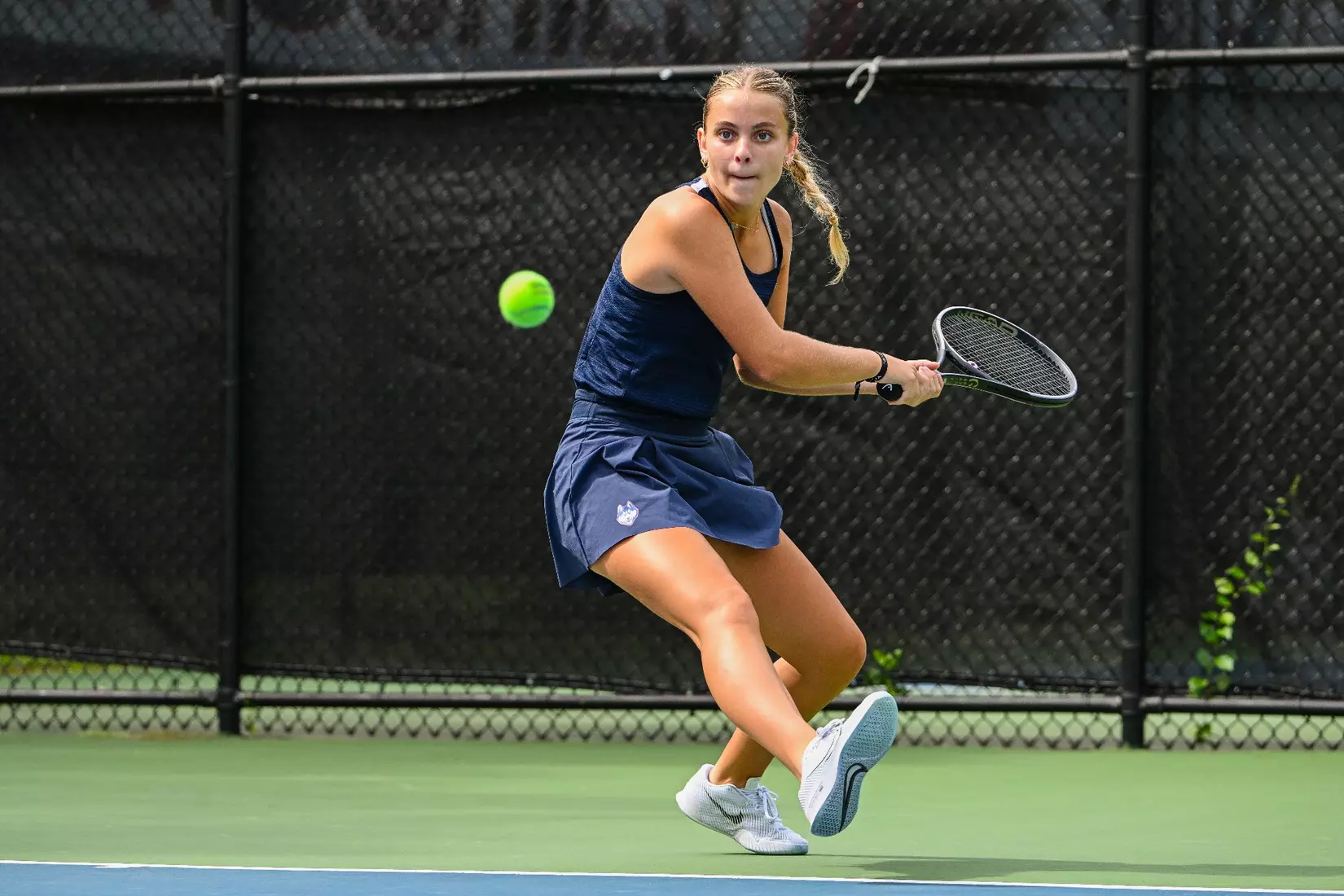 NCAA DI Womens Tennis - 2023 - Bryant vs UConn, UConn Tennis Courts, Storrs, Connecticut.