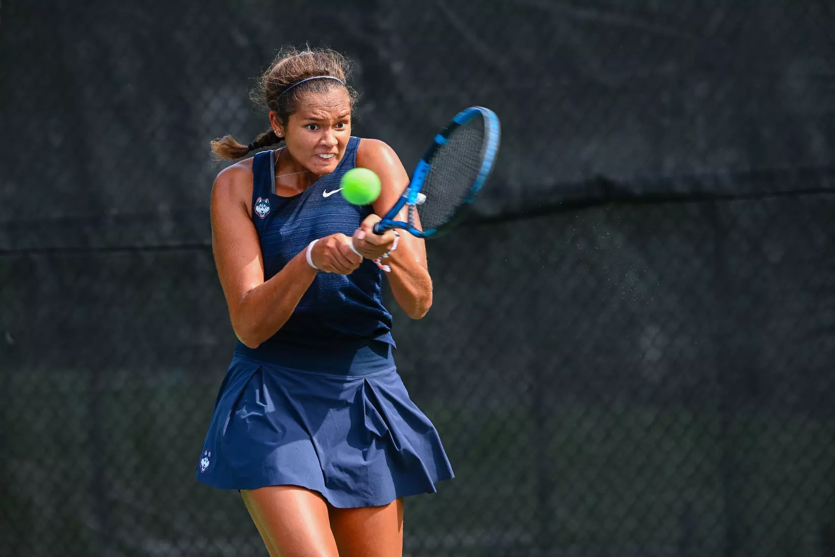 NCAA DI Womens Tennis - 2023 - Bryant vs UConn, UConn Tennis Courts, Storrs, Connecticut.