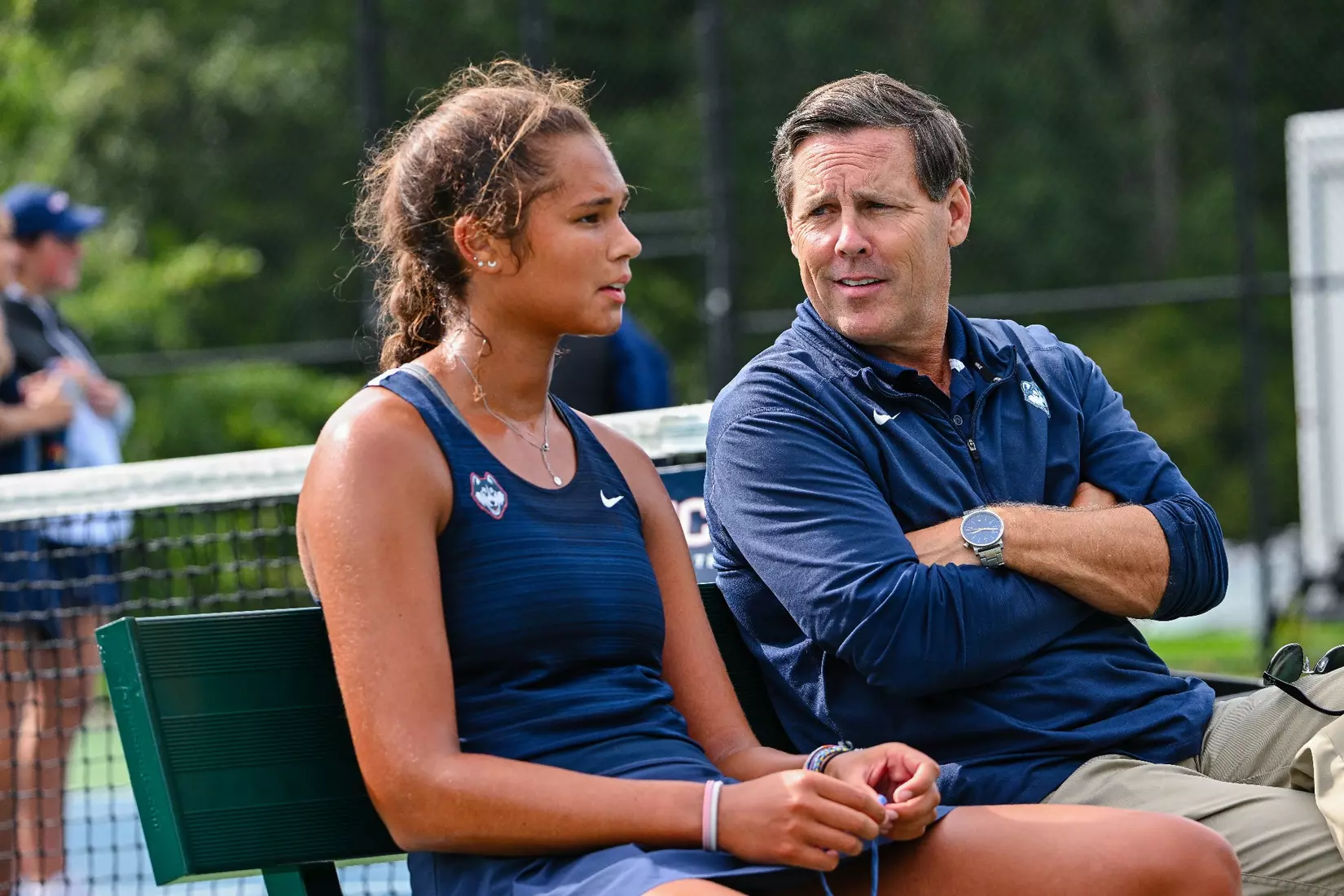 NCAA DI Womens Tennis - 2023 - Bryant vs UConn, UConn Tennis Courts, Storrs, Connecticut.