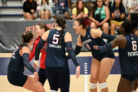 NCAA DI Volleyball - 2023 - Lehigh vs UConn, UConn Volleyball Center, Storrs, Connecticut.
