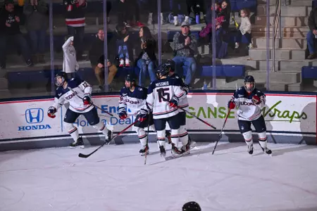 NCAA DI Men’s Hockey - 2024 - Northeastern at UConn, Toscano Family Ice Forum, Storrs, Connecticut.
