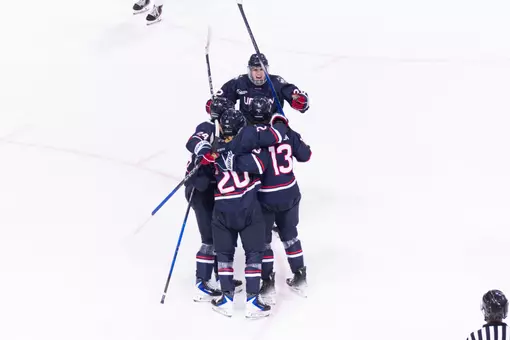 UConn at BU Goal celly