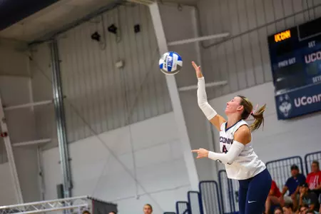 October, 4, 2025; Storrs, Connecticut; during a Big East matchup between St. John's and UConn. The Huskies won 3-1 over the Red Storm. Photo by Brian Foley for Clarus Multimedia