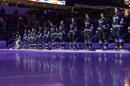 Men's Hockey pregame lineup