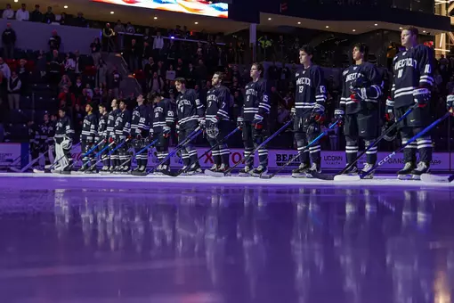 Men's Hockey pregame lineup