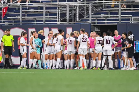UConn WSOC huddle 2025