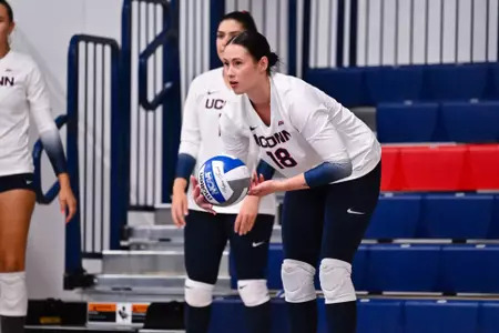NCAA DI Womens Volleyball - 2025 - Bryant at UConn, UConn Volleyball Center, Storrs, Connecticut.