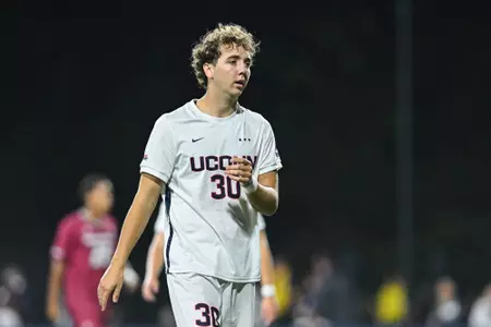 NCAA DI Mens Soccer - 2025 - UMass at UConn, Morrone Field, Storrs, Connecticut.